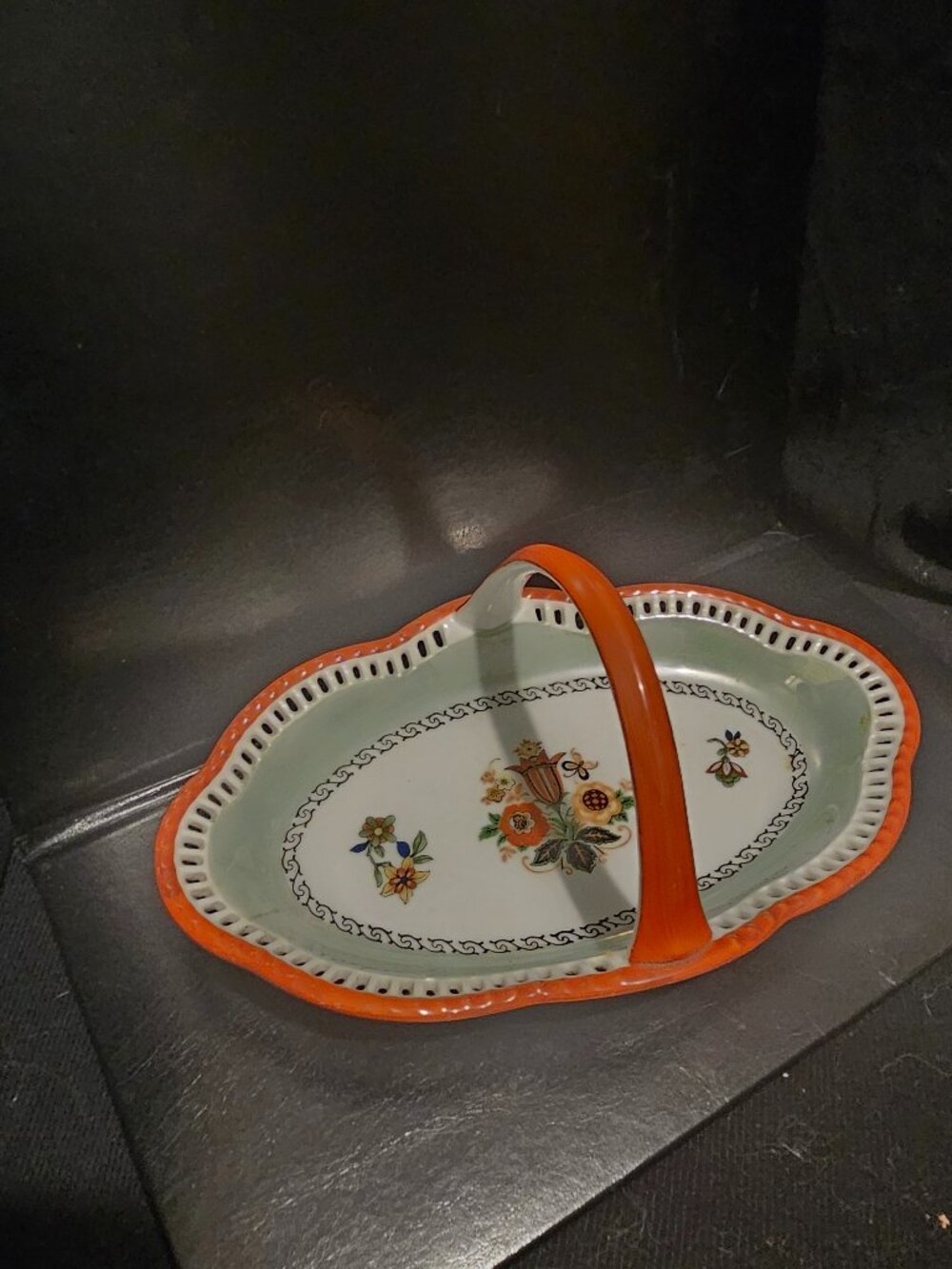 Porcelain Schumann Bavarian Dish with Handle